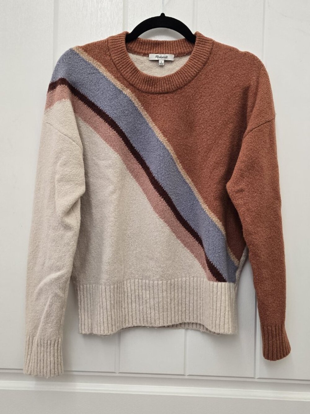Madewell Color Block Striped Sweater - Size L